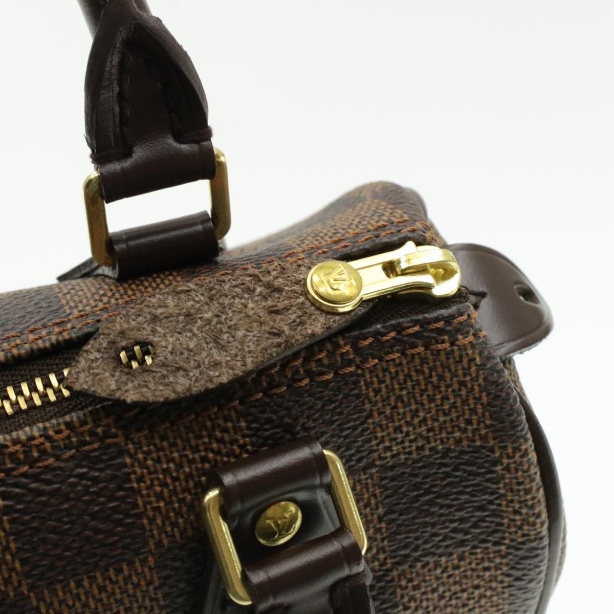 LOUIS VUITTON Damier Ebene Mini Speedy Hand Bag SP Order LV Auth 15763 | eBay
