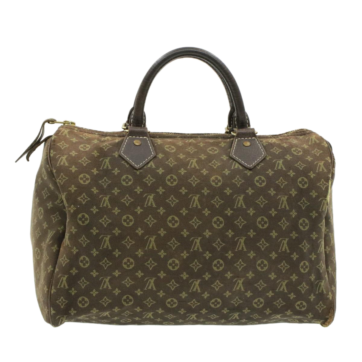 LOUIS VUITTON Monogram Mini Lin Speedy 30 Ebene Hand Bag M95224 LV Auth 16316 | eBay