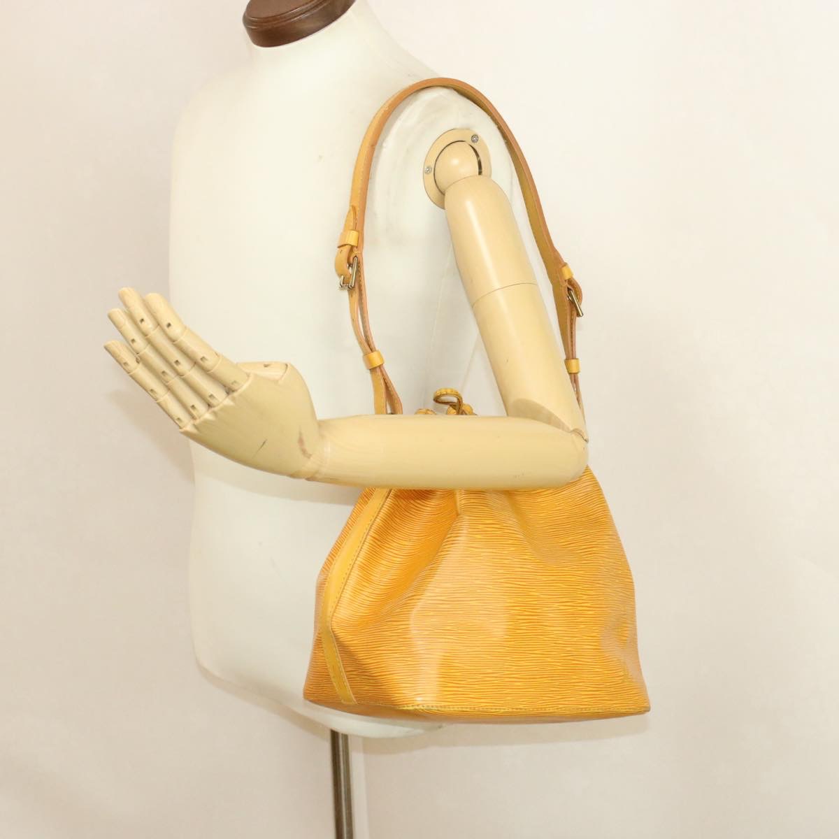 LOUIS VUITTON Epi Petit Noe Shoulder Bag Yellow M44109 LV Auth 17009 | eBay