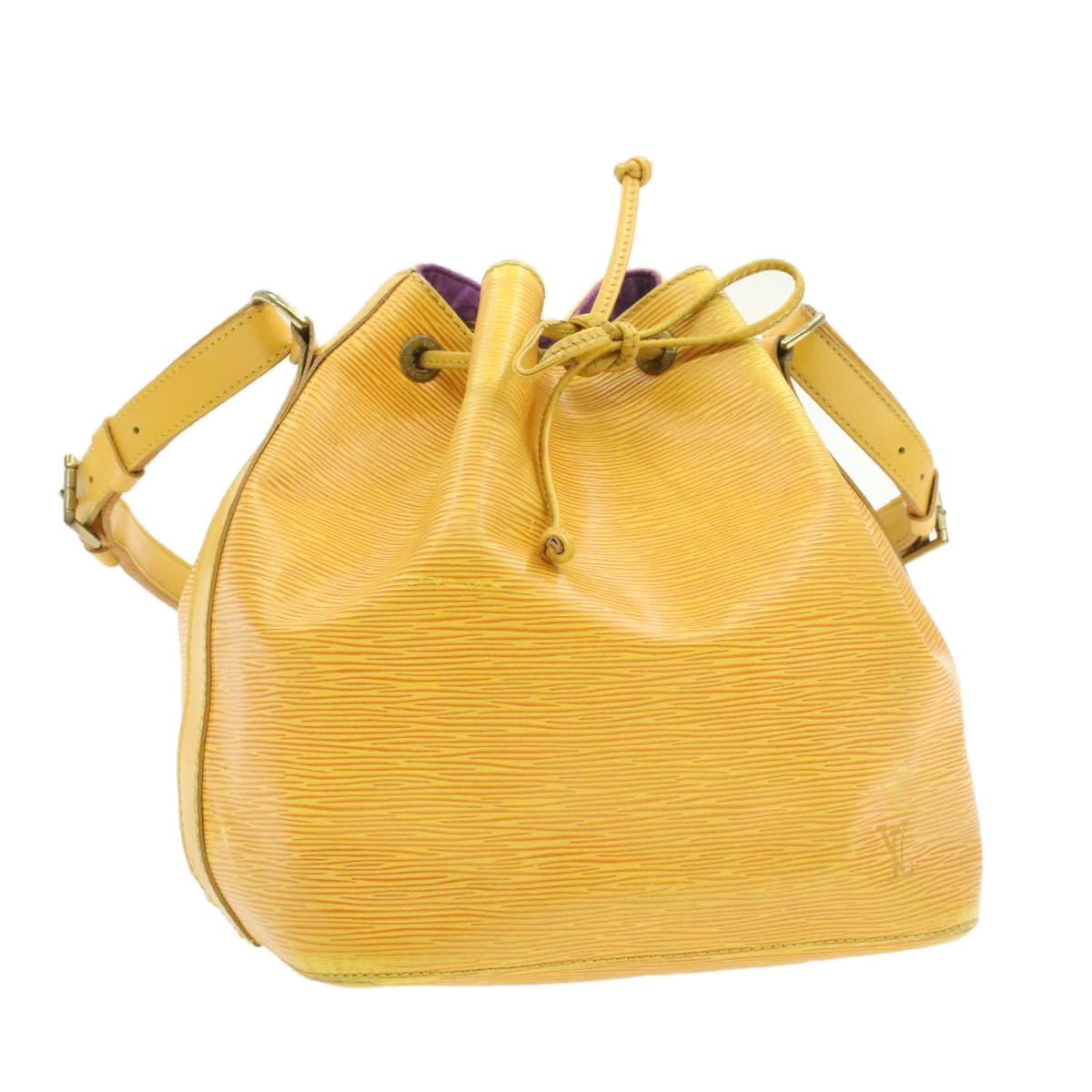 LOUIS VUITTON Epi Petit Noe Shoulder Bag Yellow M44109 LV Auth 17422 | eBay