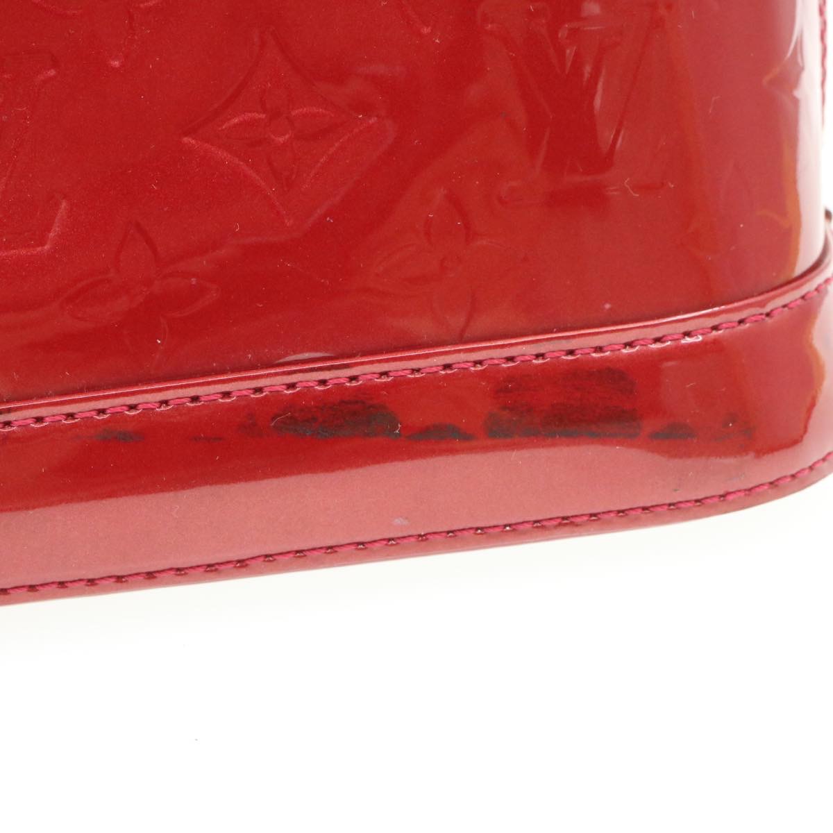 LOUIS VUITTON Monogram Vernis Alma BB 2Way Hand Bag Red M91606 LV Auth 17604 | eBay