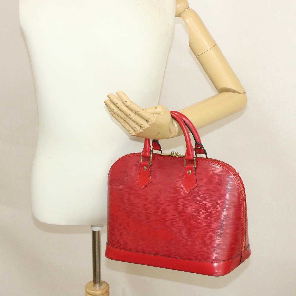 LOUIS VUITTON Epi Alma Hand Bag Red M52147 LV Auth 17654 | eBay