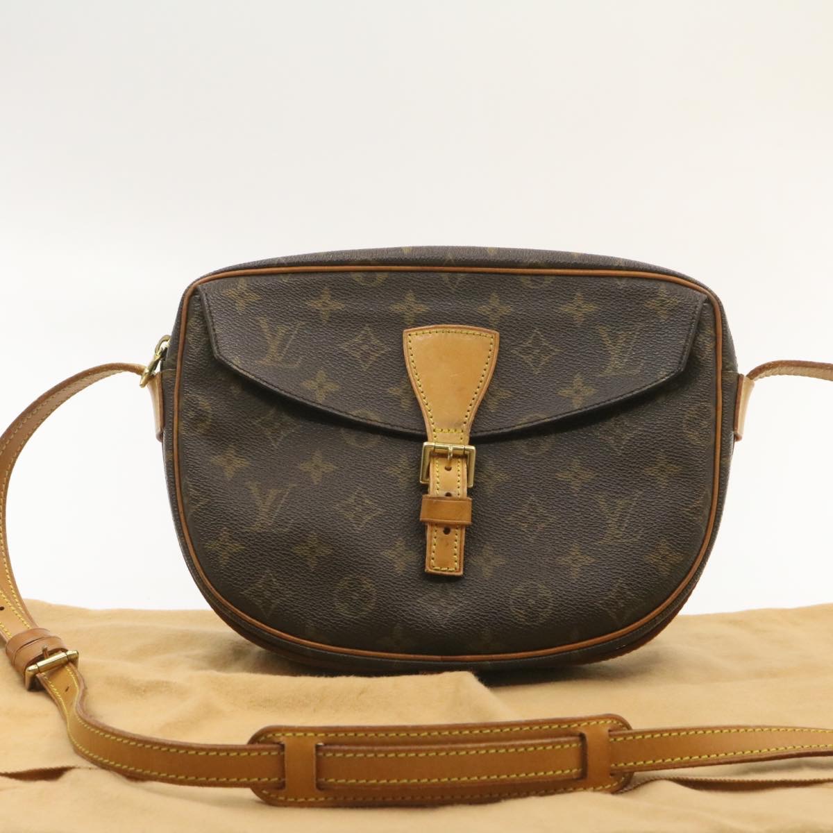 Louis Vuitton Jeune Fille M51226 Monogram Canvas Crossbody Bag Brown