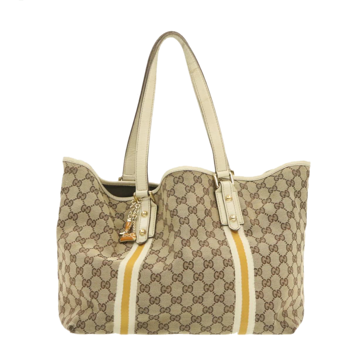 GUCCI Sherry Line GG Canvas Tote Bag Beige Auth 18903 | eBay