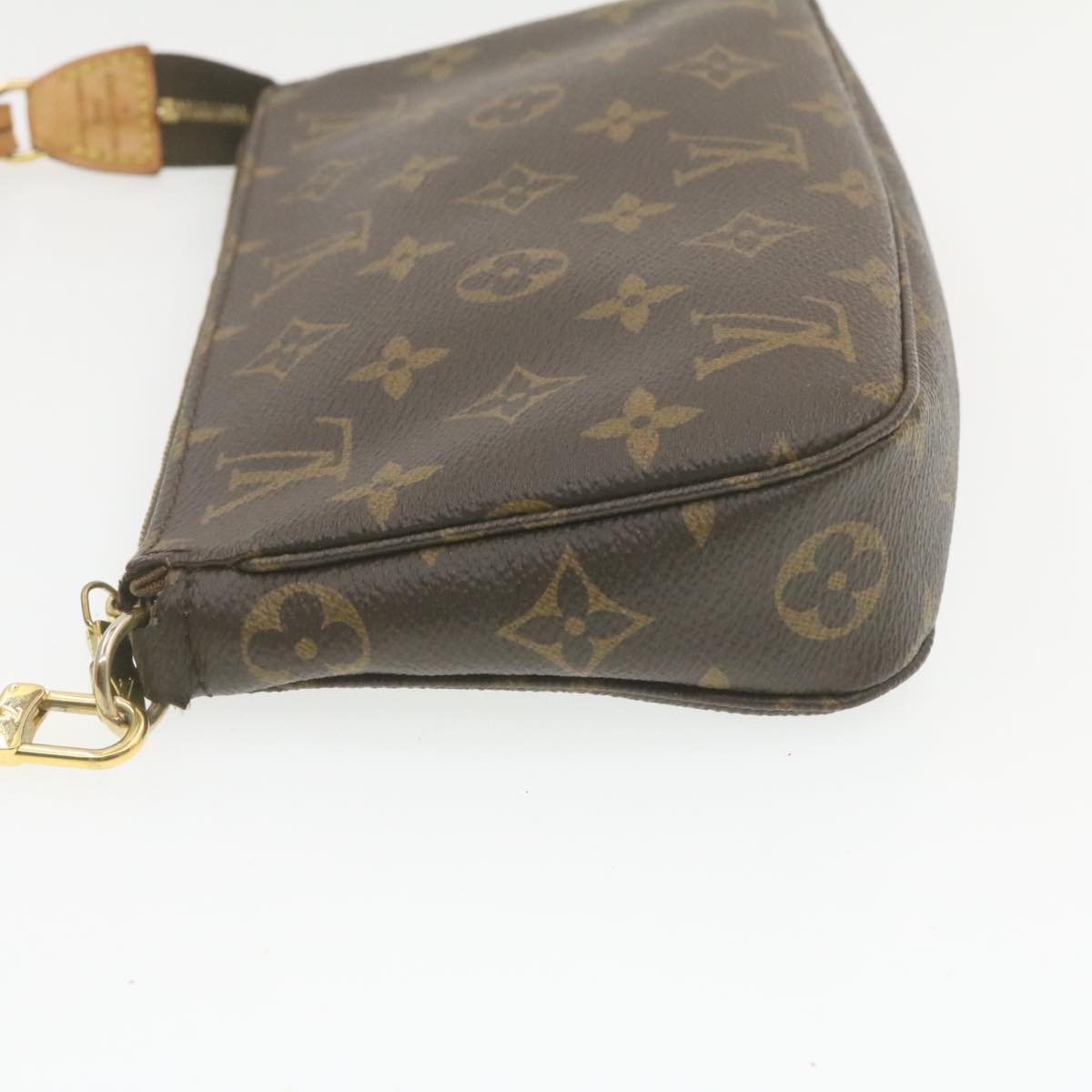 Auth Louis Vuitton Mini Pochette Hand Bag Monogram M51980 LV
