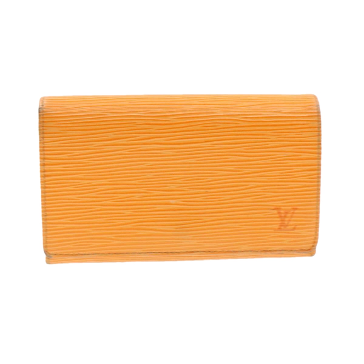 LOUIS VUITTON Epi Porte Monnaie Billets Tresor Wallet Orange M63507 Auth br185 | eBay