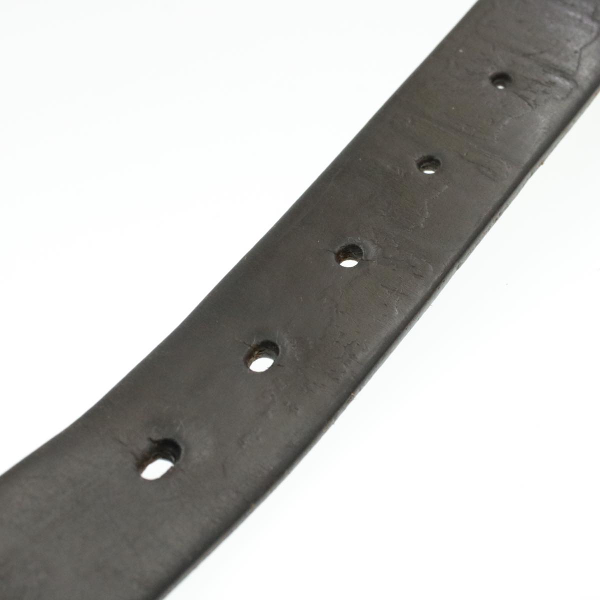 LOUIS VUITTON Leather Belt Black LV Auth rd801 | eBay