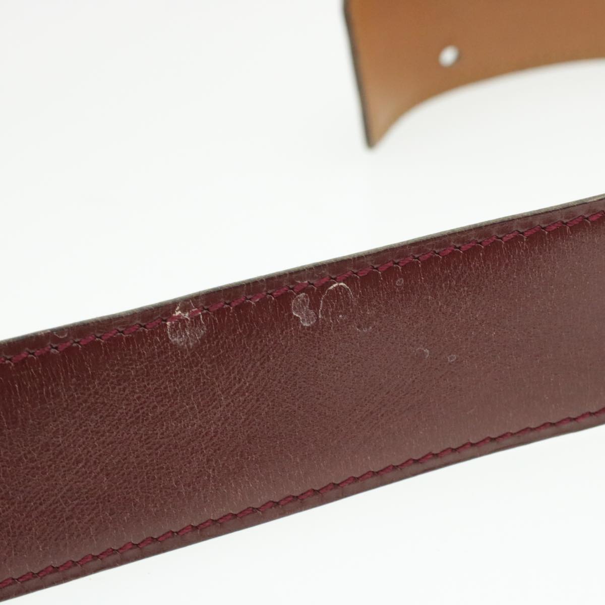 HERMES Leather Belt Constance H Buckle Red Auth rd829 | eBay