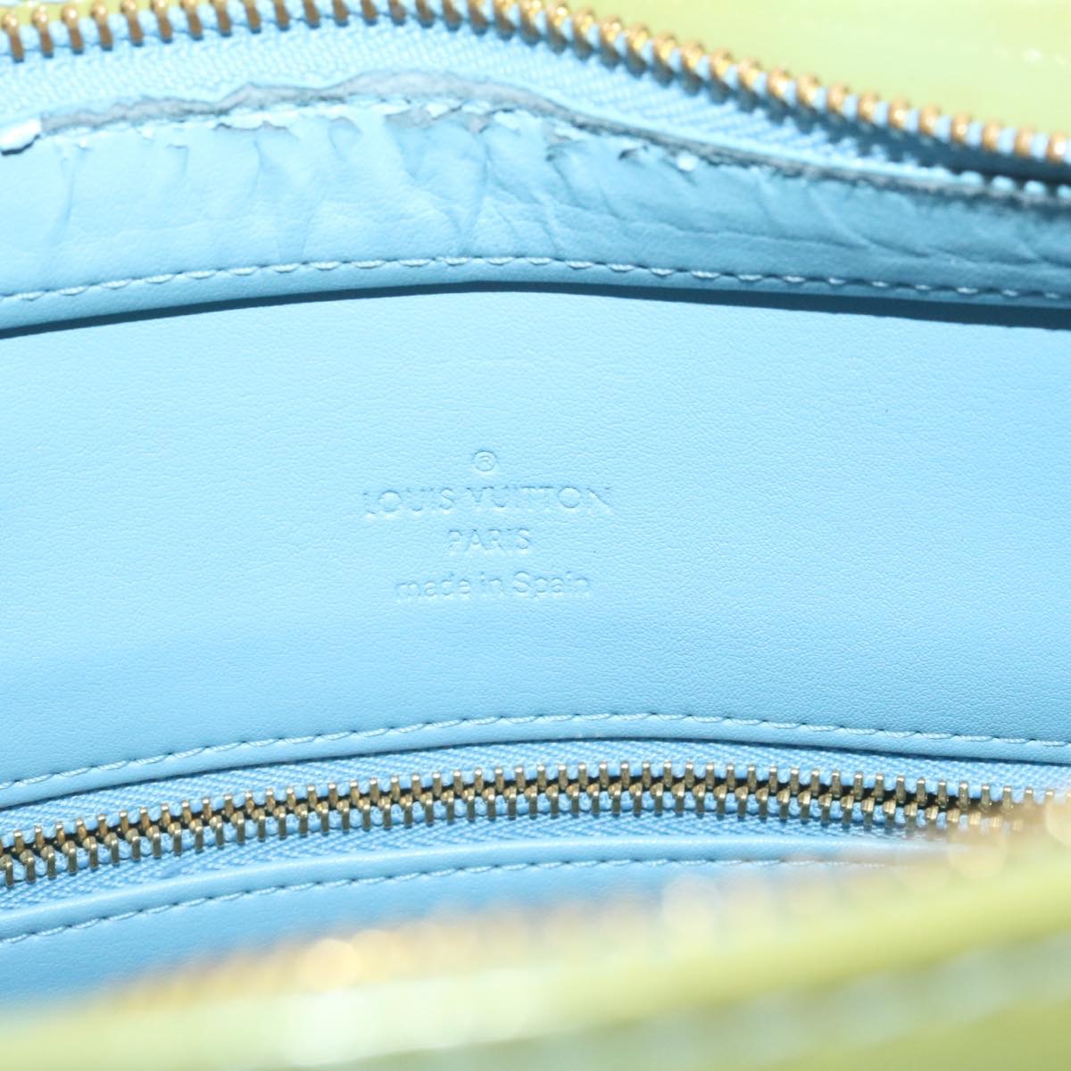 Louis Vuitton Monogram Vernis Houston Bag Blue