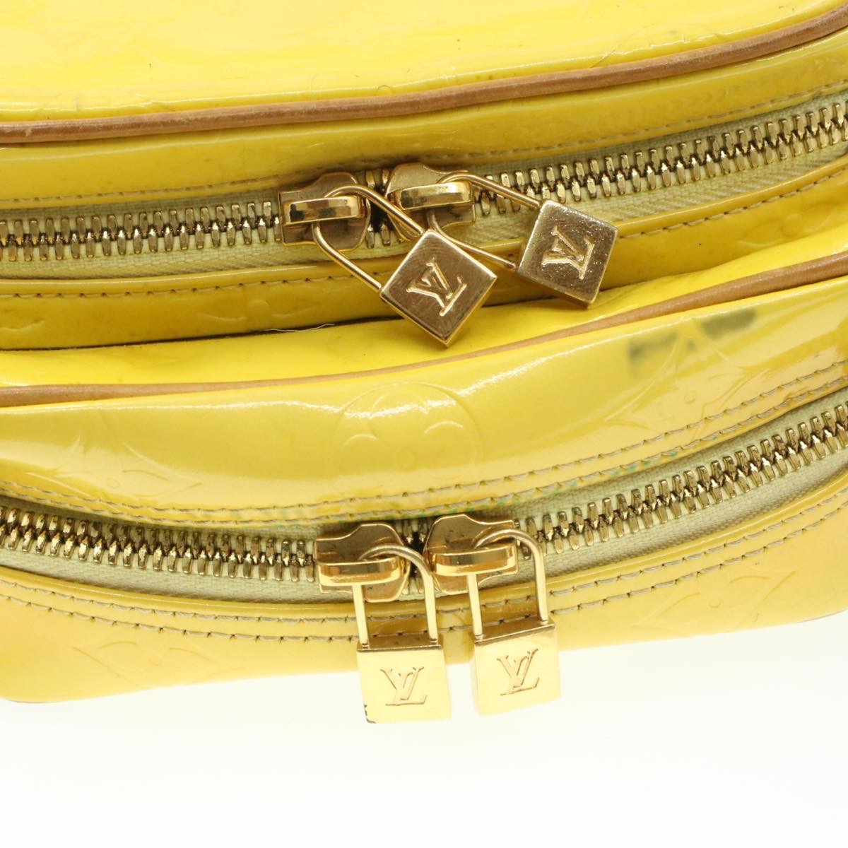 LOUIS VUITTON Vernis Wooster Shoulder Bag Yellow M91075 Auth ti280 | eBay