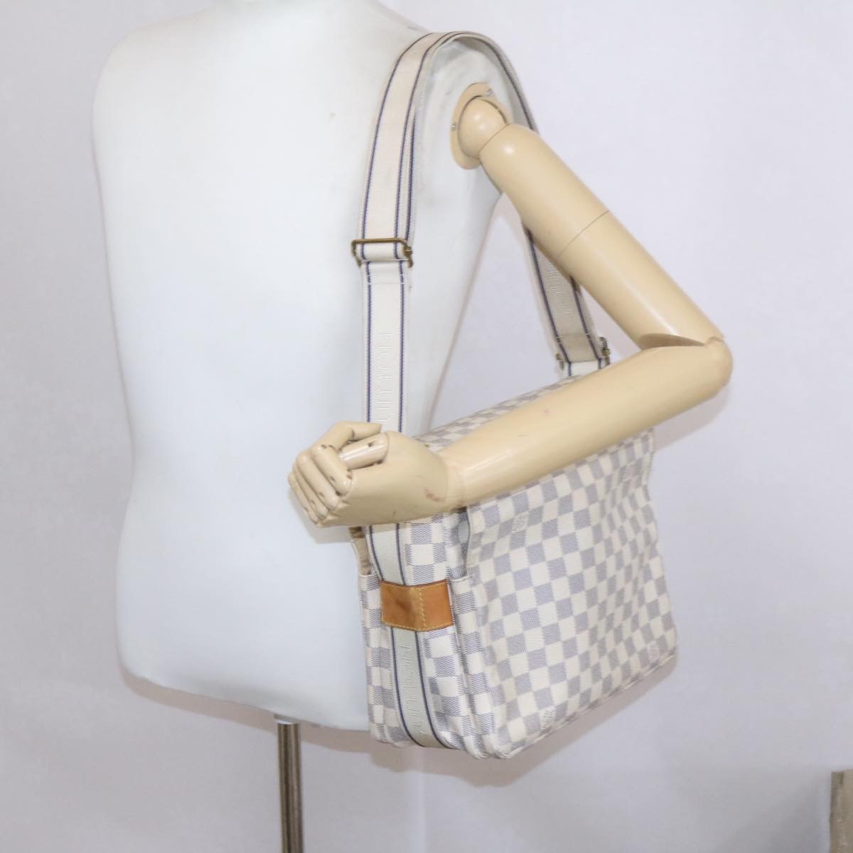 Louis Vuitton Naviglio Damier Azur Shoulder Bag N51189 – Timeless